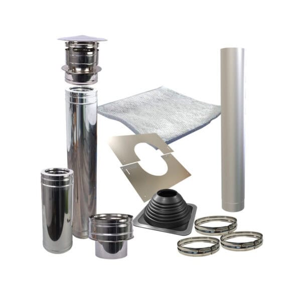 Produktbild 1 - Tuindeco Rauchgasabzug für Saunaöfen Edelstahl - 8715815055948