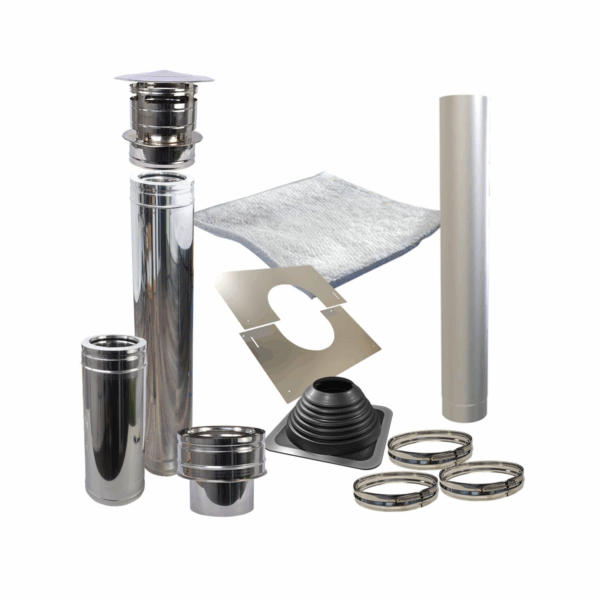 Produktbild 1 - Tuindeco Rauchgasabzug für Saunaöfen Edelstahl - 8715815055948