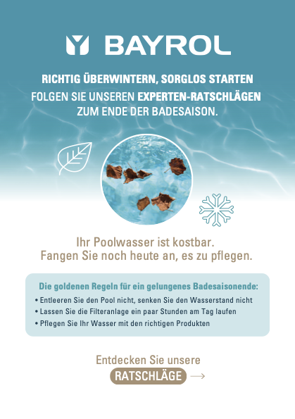 Titelbild - Bayrol Broschüre Pool Überwinterung