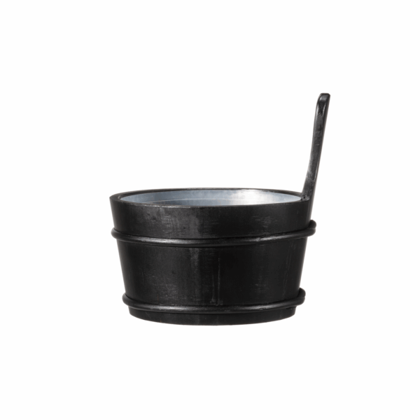 Produktbild 1 - 4 Living-Kollektion Saunakübel Kiefer schwarz - 6410416406077