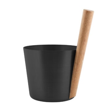 Rento Saunakübel schwarz Aluminium