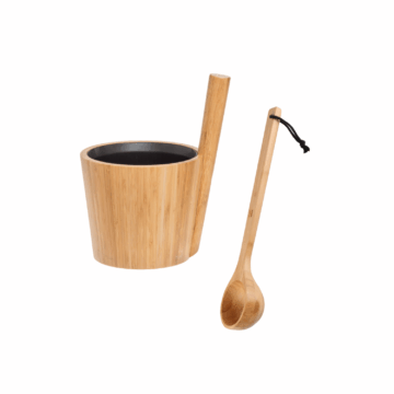 Produktbild 1 - Rento Set Saunakübel und Schöpfkelle Bambus - RT-kk-b