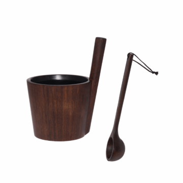 Produktbild Rento Set Saunakübel und Schöpfkelle dunkler Bambus RT kk db North SPA Produktbild Rento Set Saunakübel und Schöpfkelle dunkler Bambus RT kk db