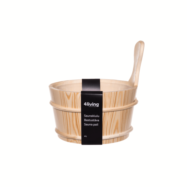 Produktbild 4 - 4 Living-Kollektion Saunakübel Fichte 4 l - 6410413191921