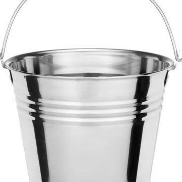 4 Living-Kollektion Saunakübel Stahl 6 L